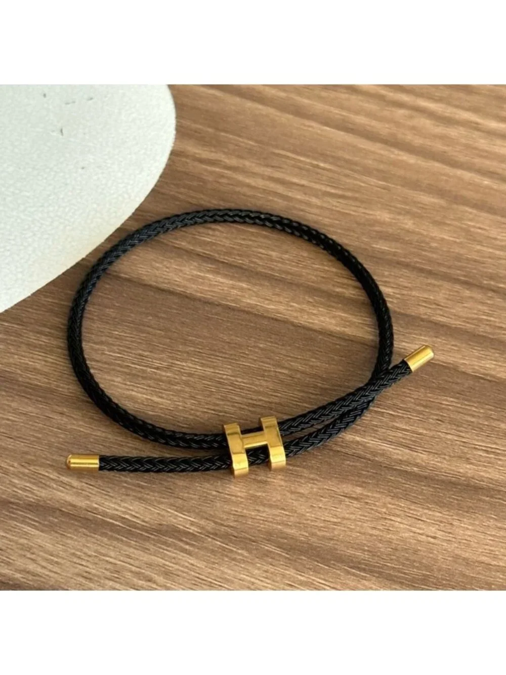Black rope bracelet Q710